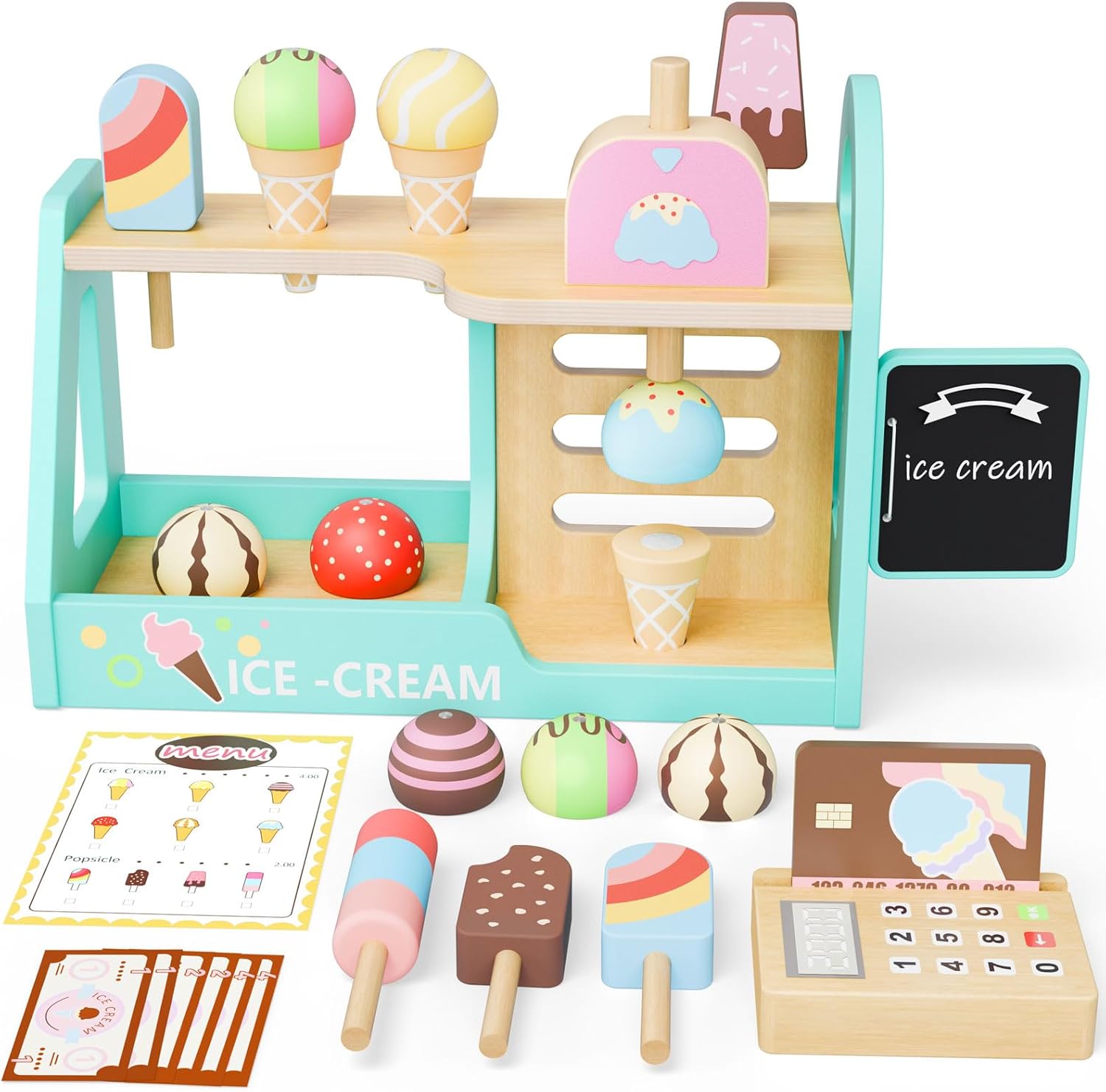 Gelateria in legno per bambini Giochi Montessori
