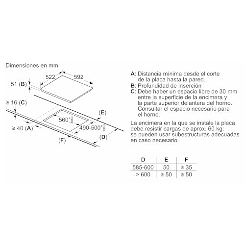 Thumbnail 6 de Bosch PUJ631BB5E, placa de inducción de 60 cm con función Sprint
