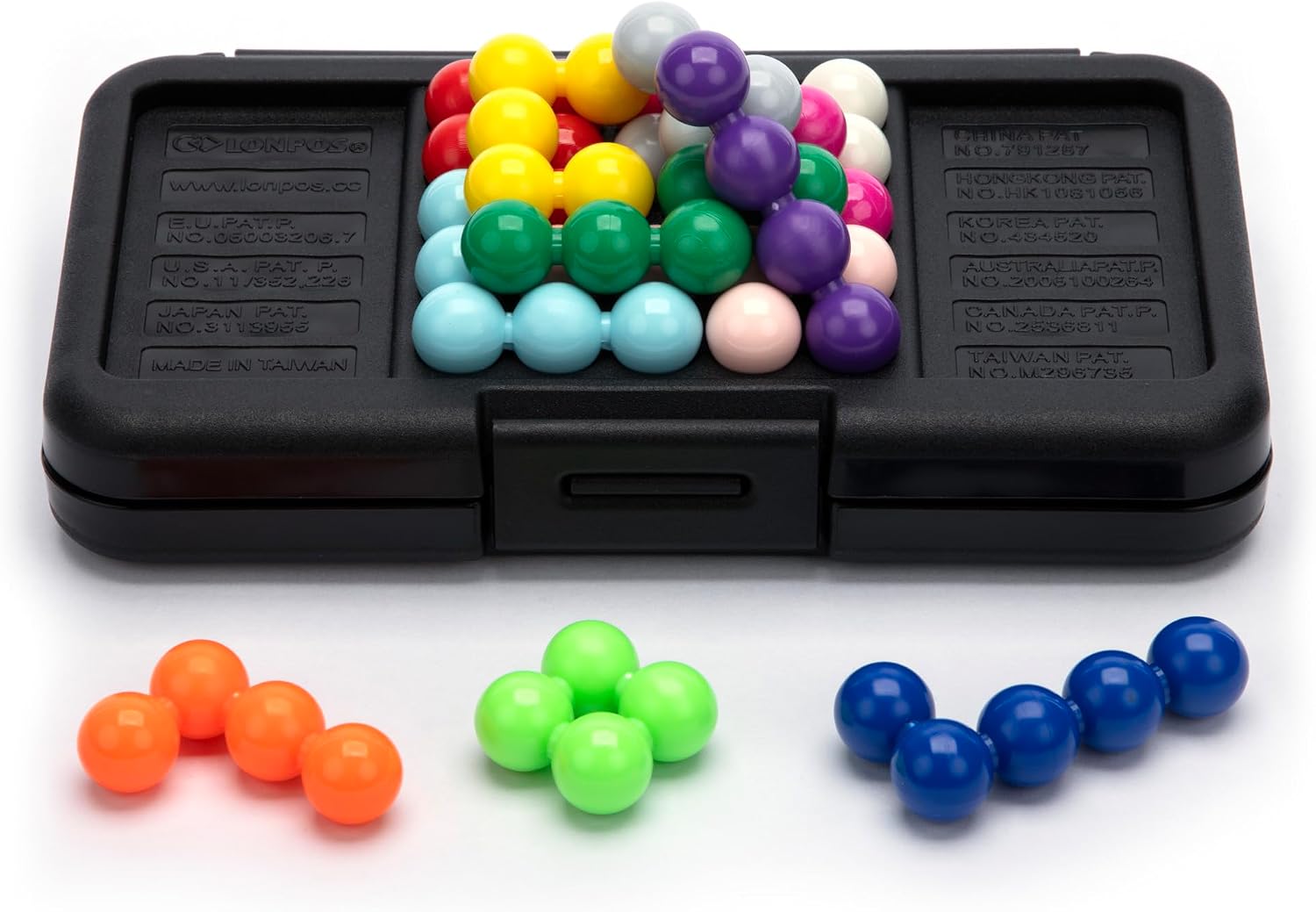 Thumbnail 1 de Learning Resources Kanoodle Basic 3D-puzzel met 12 stukken en 200 uitdagingen
