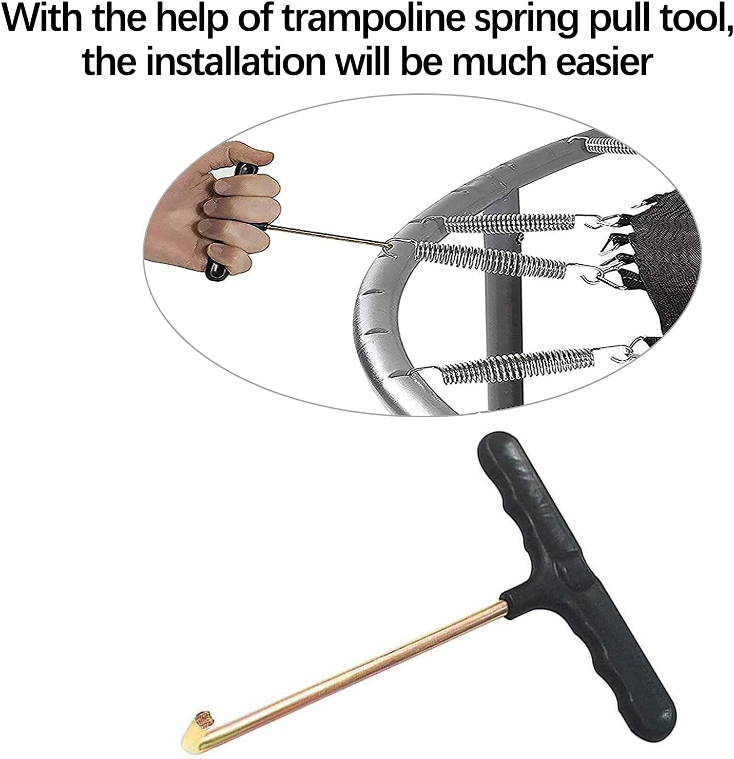 Thumbnail 3 de Trampoline Springs for 8–16ft (Heavy-Duty Galvanised) – 10pcs + 1 Springs Tool