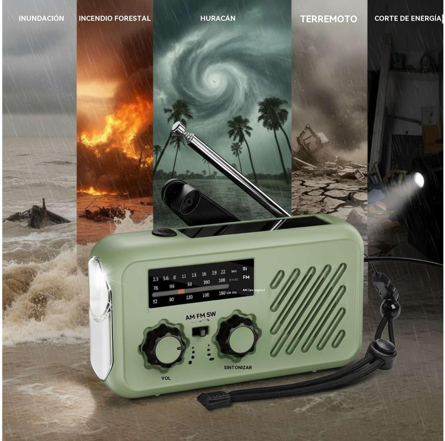 Thumbnail 5 de Fuhuihe Radio de Emergencia 2000mAh