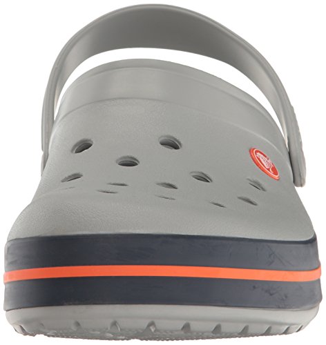 Detalle de Crocs Crocband Clog - Unisex Adults, Grey (Light Grey/Navy), EU 36/37