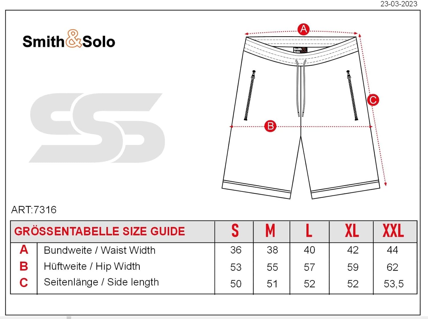 Thumbnail 6 de Smith & Solo: Pantaloncini corti sportivi da uomo per jogging, fitness e tennis