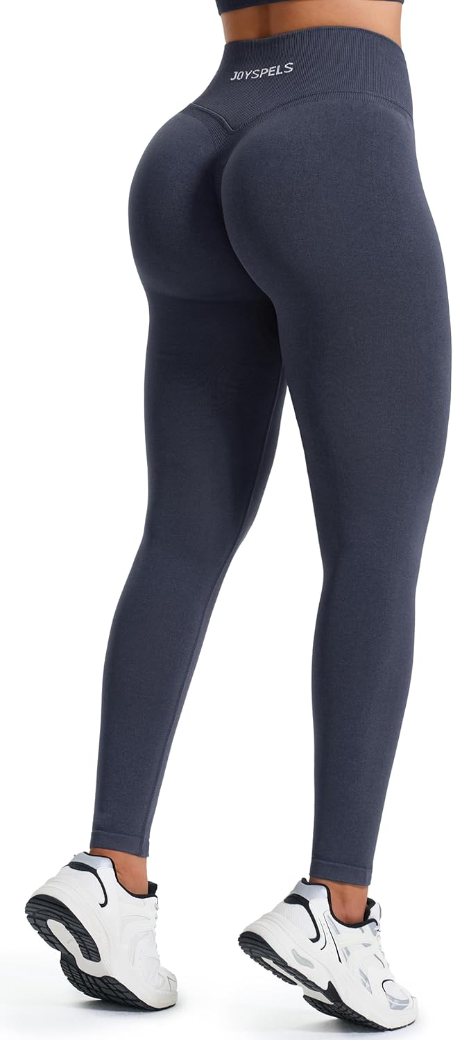 Thumbnail 3 de JOYSPELS Seamless Gym Leggings for Women – High Waisted Ruched Scrunch Bums Lifting Activewear