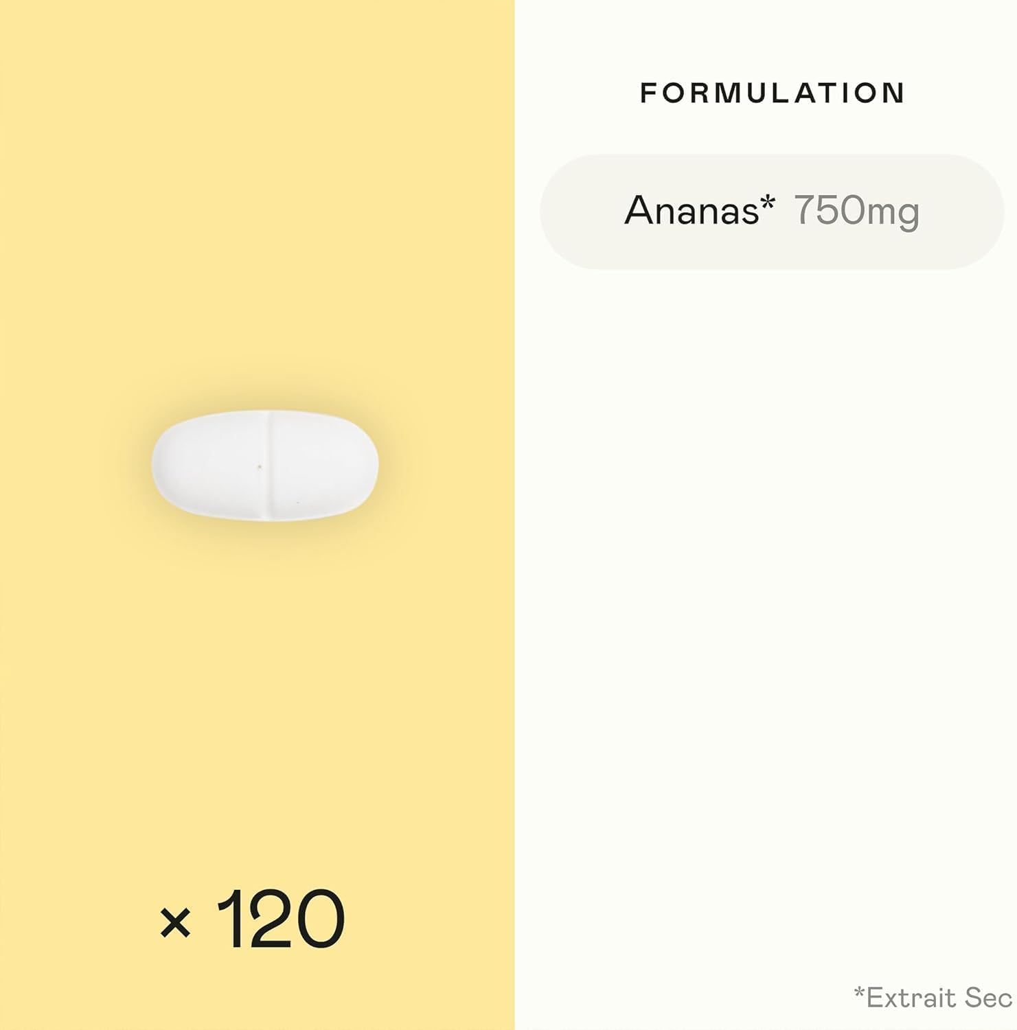 Detalle de Aenea Bromélaïne Forte 750 mg, 120 gélules — soutien digestif, microcirculation et drainage