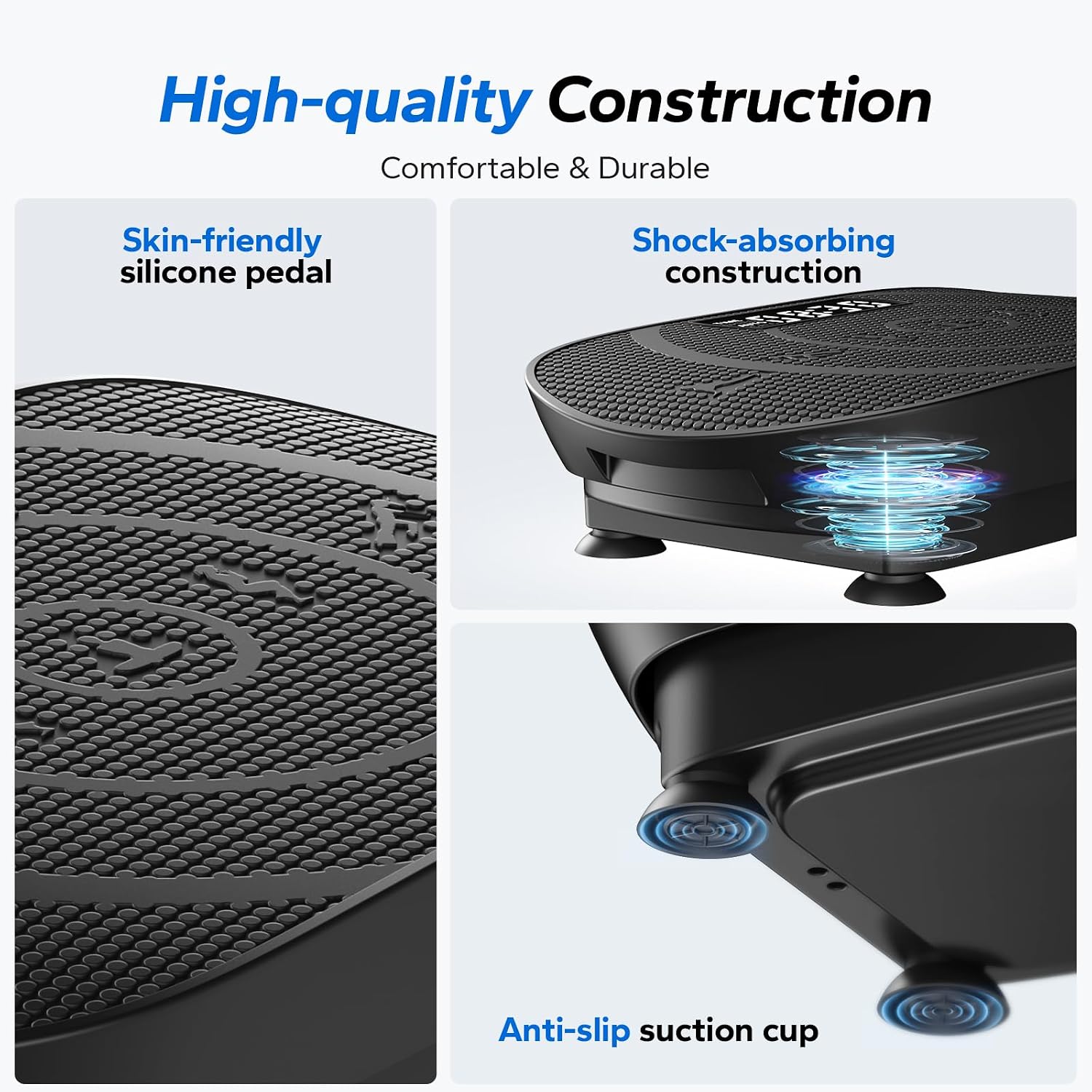 Detalle 2 de MERACH CV30 Pro MR-2398 Curved Vibration Plate with 10 Levels and Bluetooth