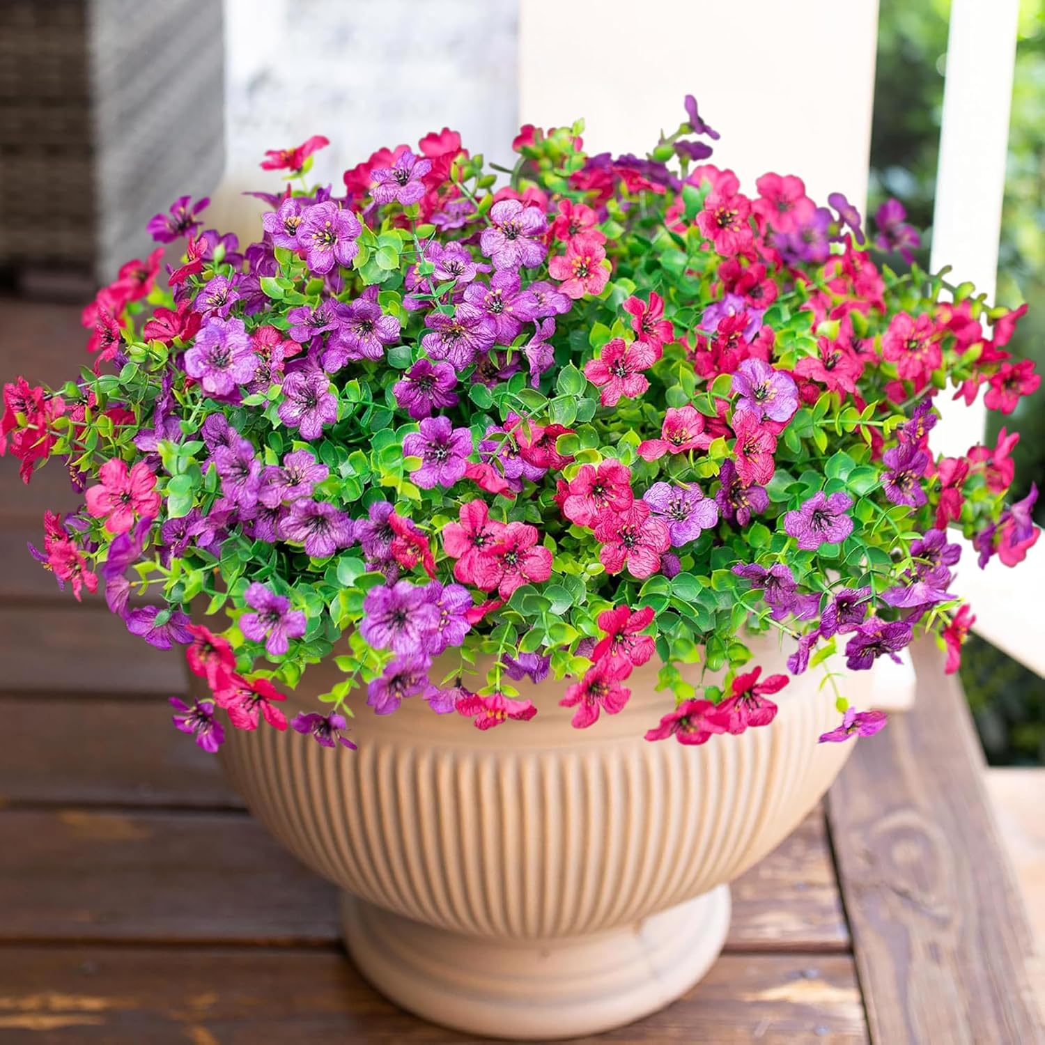 Thumbnail 6 de HyeFlora Daisy Artificial Flowers 12 Bundles