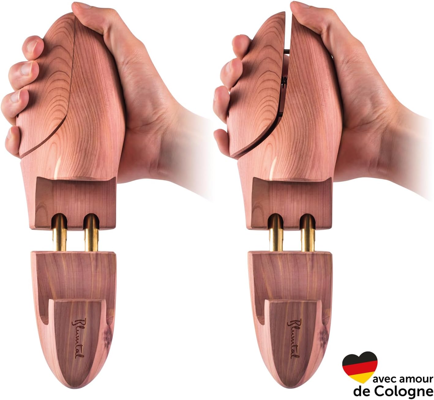 Thumbnail 3 de Blumtal GAGNANT DU TEST – Embauchoirs en bois de cèdre pour chaussures homme et femme (38 à 47), avec chausse-pied