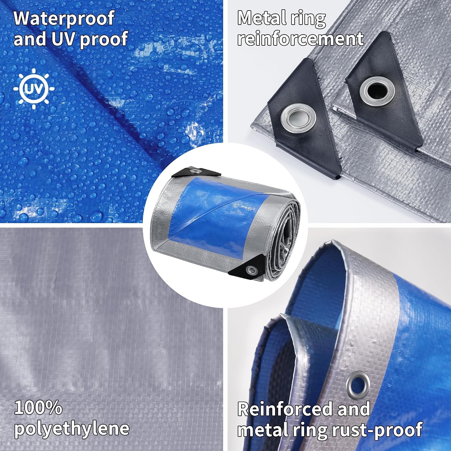 Thumbnail 5 de TARPAL Poly Tarp 5 x 7 Feet