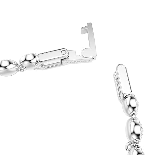 Detalle de Swarovski Bracciale Tennis Angelic, Taglio Round, Piccolo – Bianco, Placcato Rodio