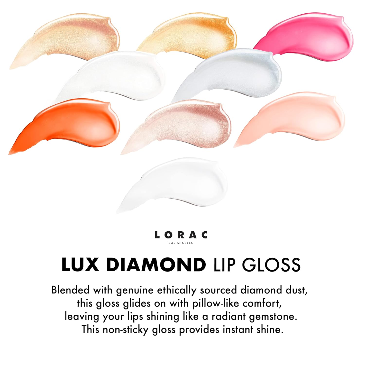 Detalle de LORAC LUX Diamond Lip Gloss โ Non-Sticky Shine ๐