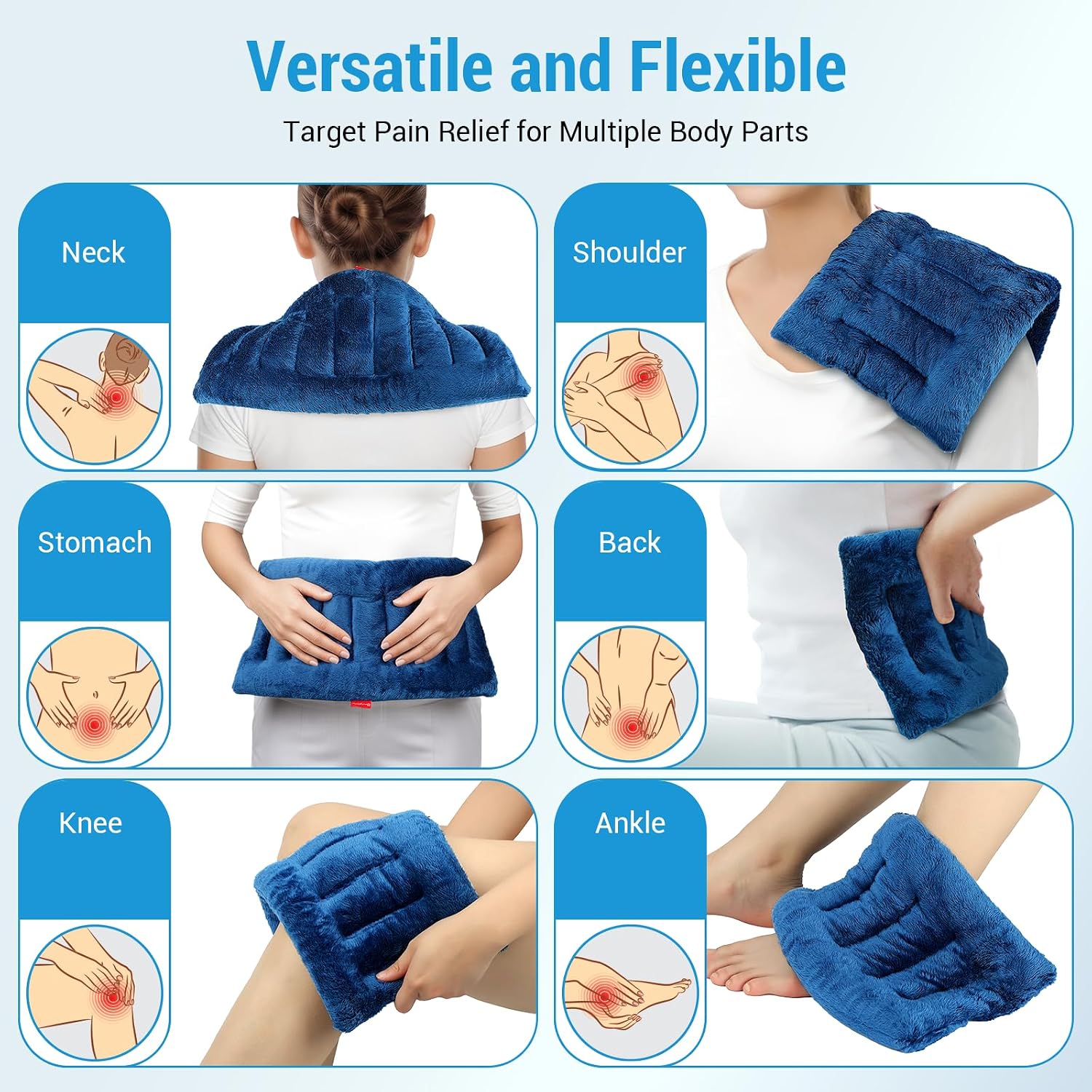 Detalle de Comfytemp Microwavable Heating Pad, 8 x 16 in