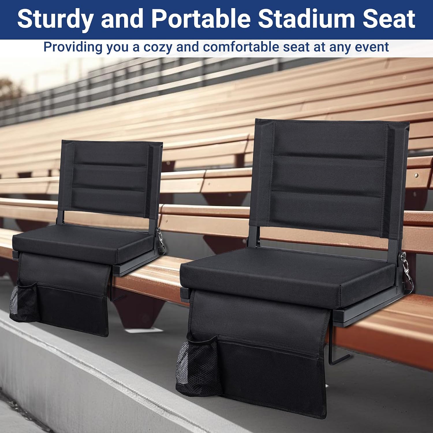 Thumbnail 4 de Maeytau Stadium Seat with Back Support 350 lb