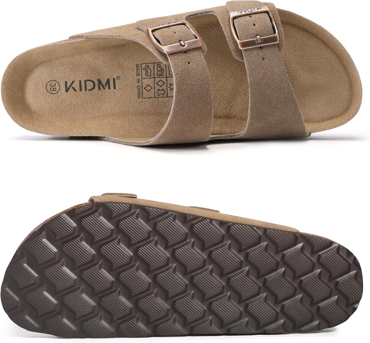 Thumbnail 4 de KIDMI Unisex Summer Sandals with Arch Support Cork Footbed and Double Adjustable Buckle