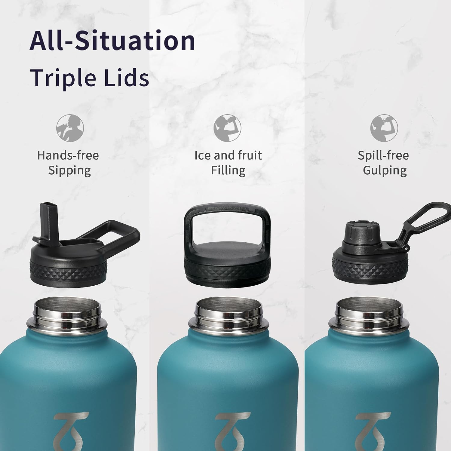 Detalle 2 de Trebo Insulated Water Bottle 2 L Half Gallon