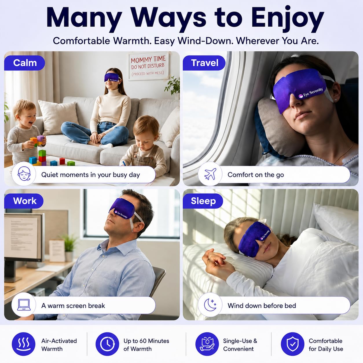 Detalle 2 de Self Heating Warm Compress Steam Eye Mask 15-pack