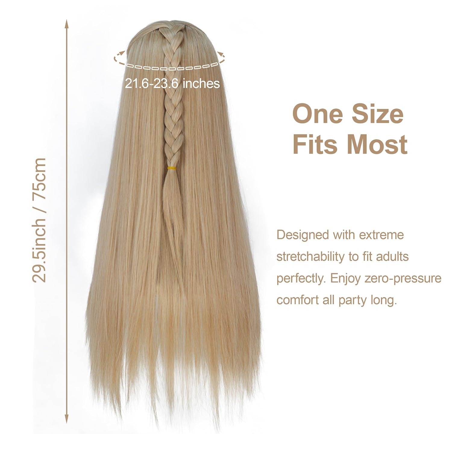 Detalle de Yan Dream braided wig, silver gray