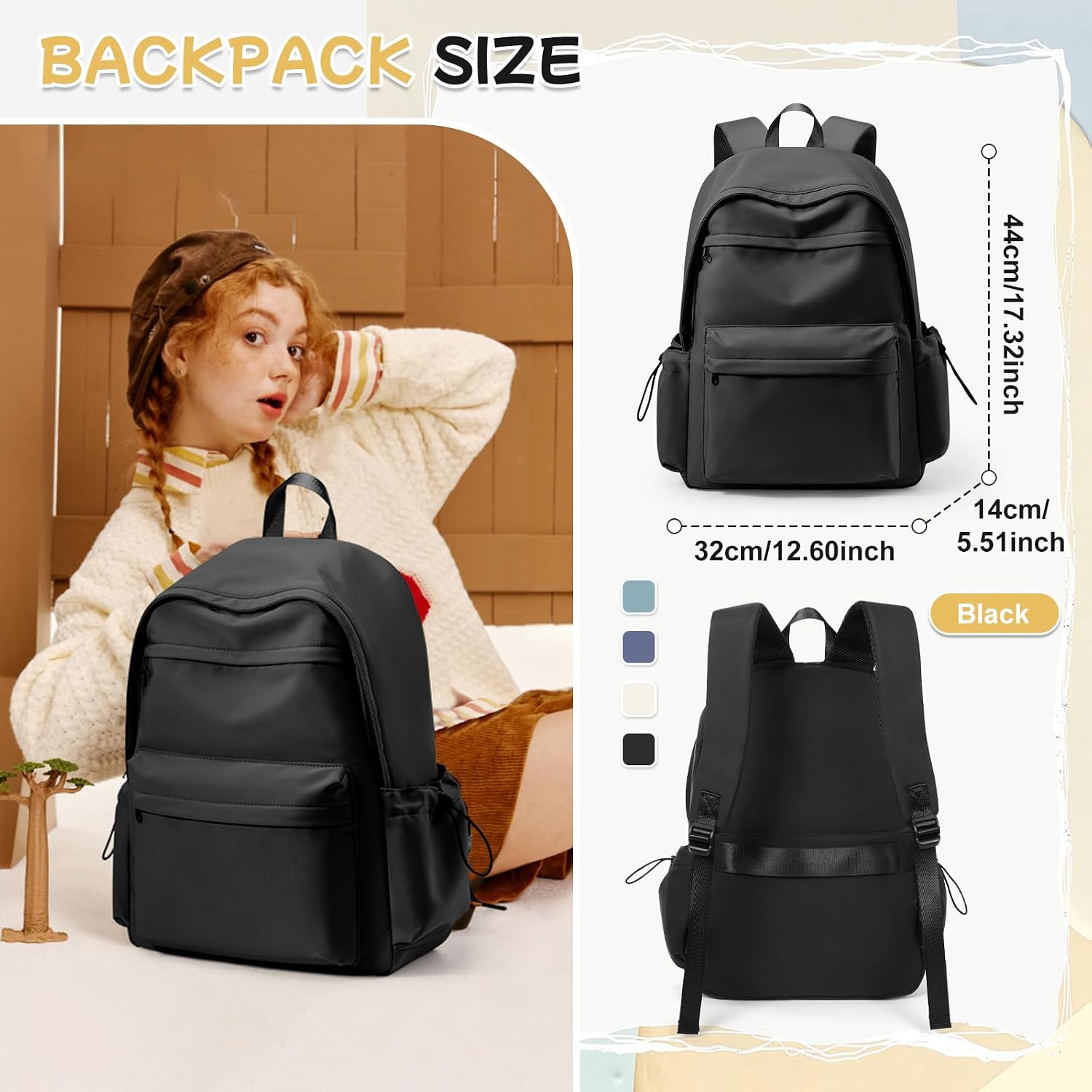Detalle 1 de HYC00 Mochila Escolar 19 L