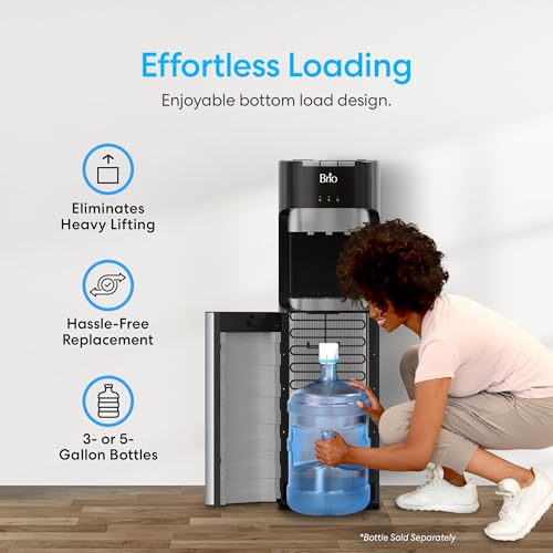 Thumbnail 3 de Brio Bottom Load Water Cooler Dispenser for 5 Gallon Bottles – 3 Temperatures with Child Lock and LED Bottle Alert