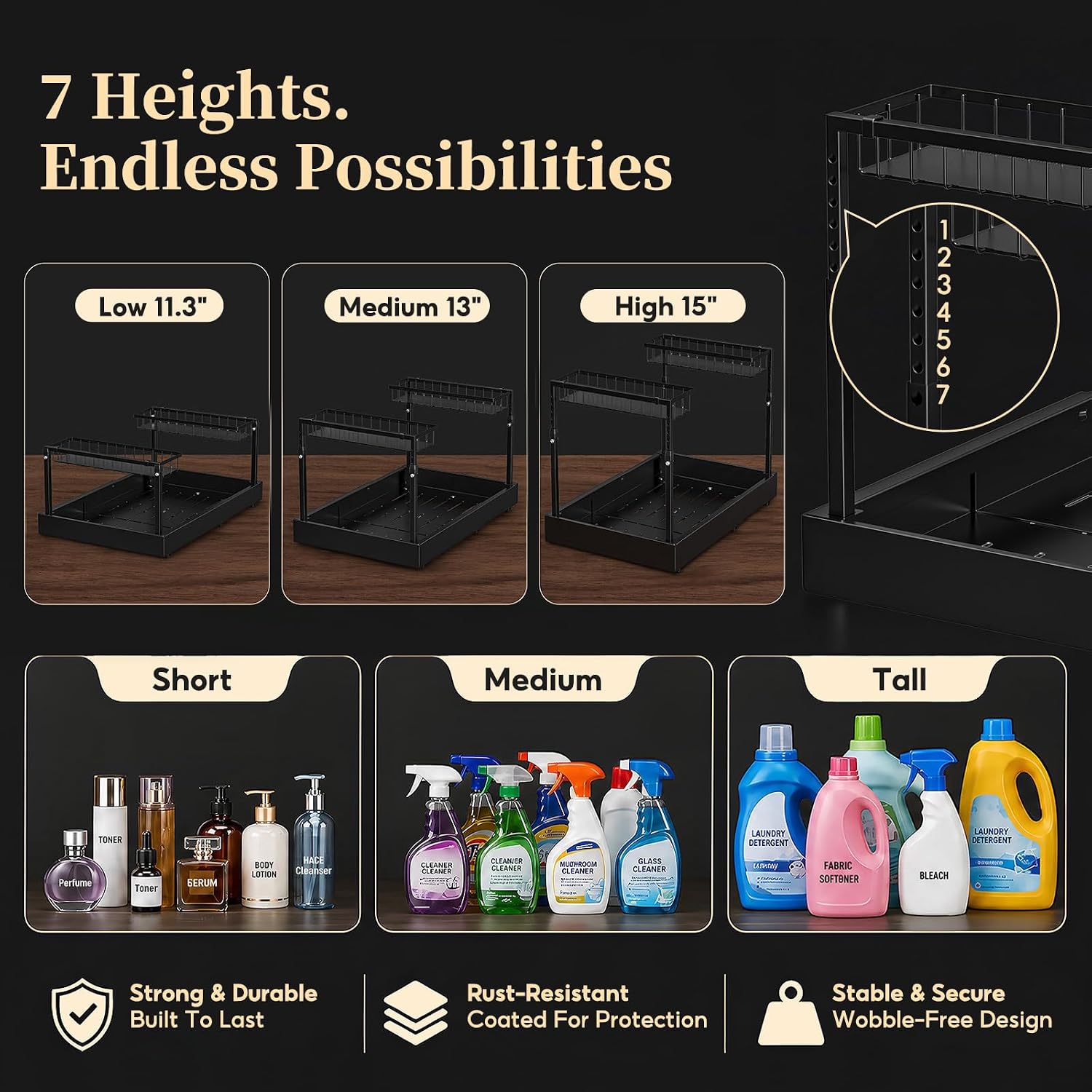 Thumbnail 6 de Under Sink Organizer, 2-Tier