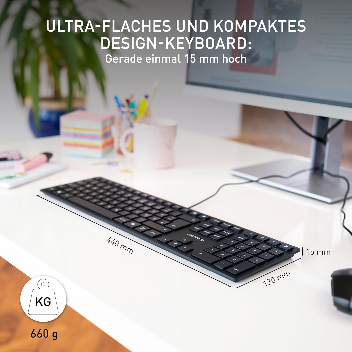 Detalle 2 de CHERRY KC 6000 Slim USB-Tastatur