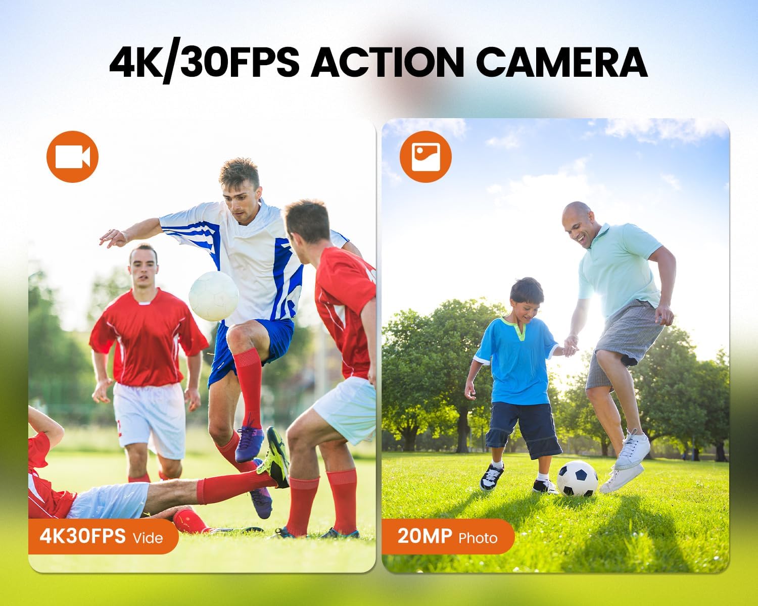 Detalle de TIMNUT Action Cam 4K 30fps 20MP