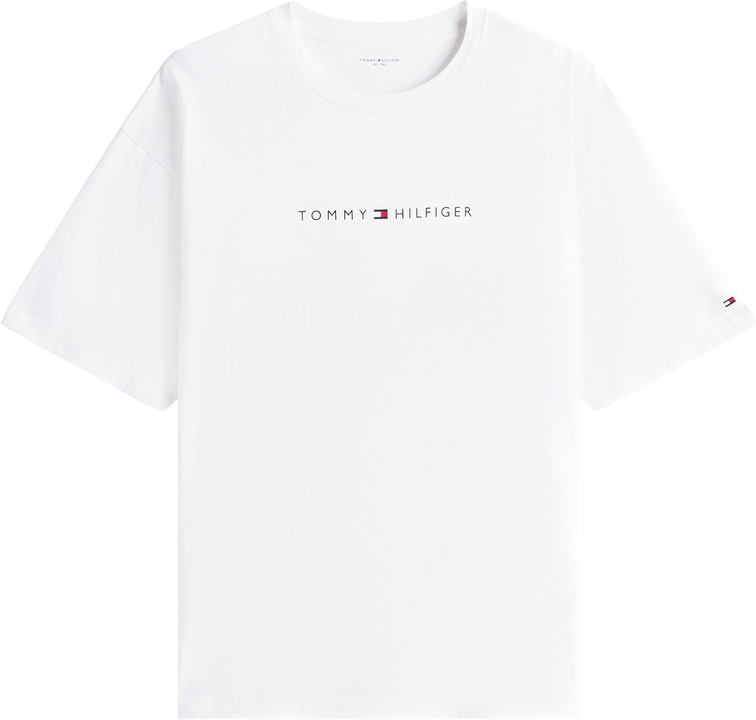 Thumbnail 4 de Tommy Hilfiger Herren T-Shirt Kurzarm Logo Rundhalsausschnitt – Basic mit Wiedererkennungswert