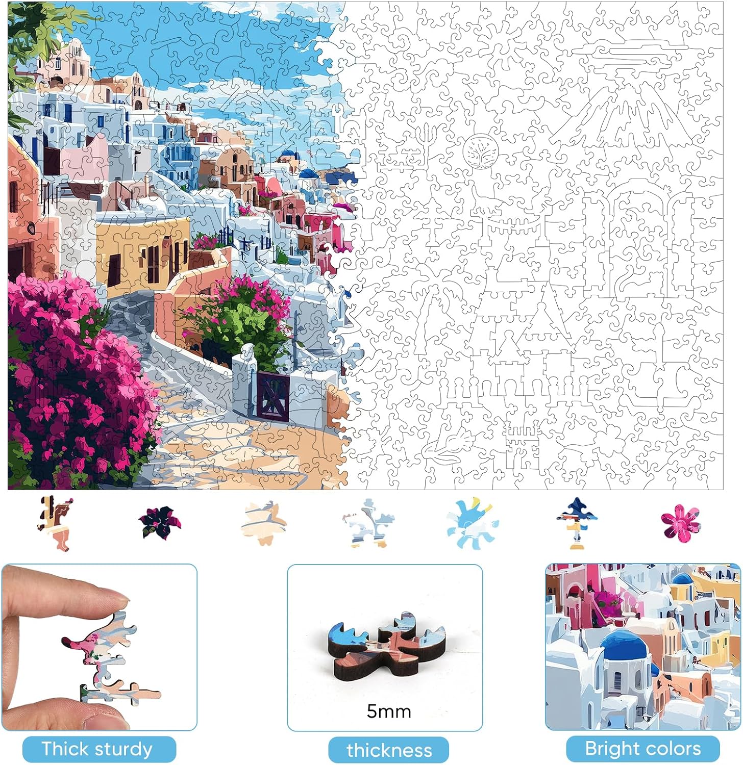 Detalle de Mys wooden puzzle, 500 pieces
