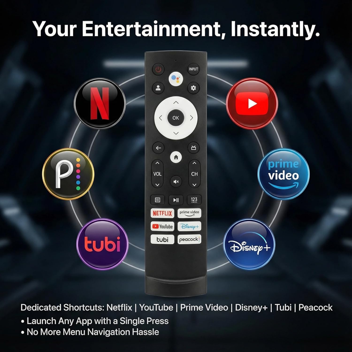 Detalle 2 de Hisense Google TV Remote with Voice Control and Bluetooth