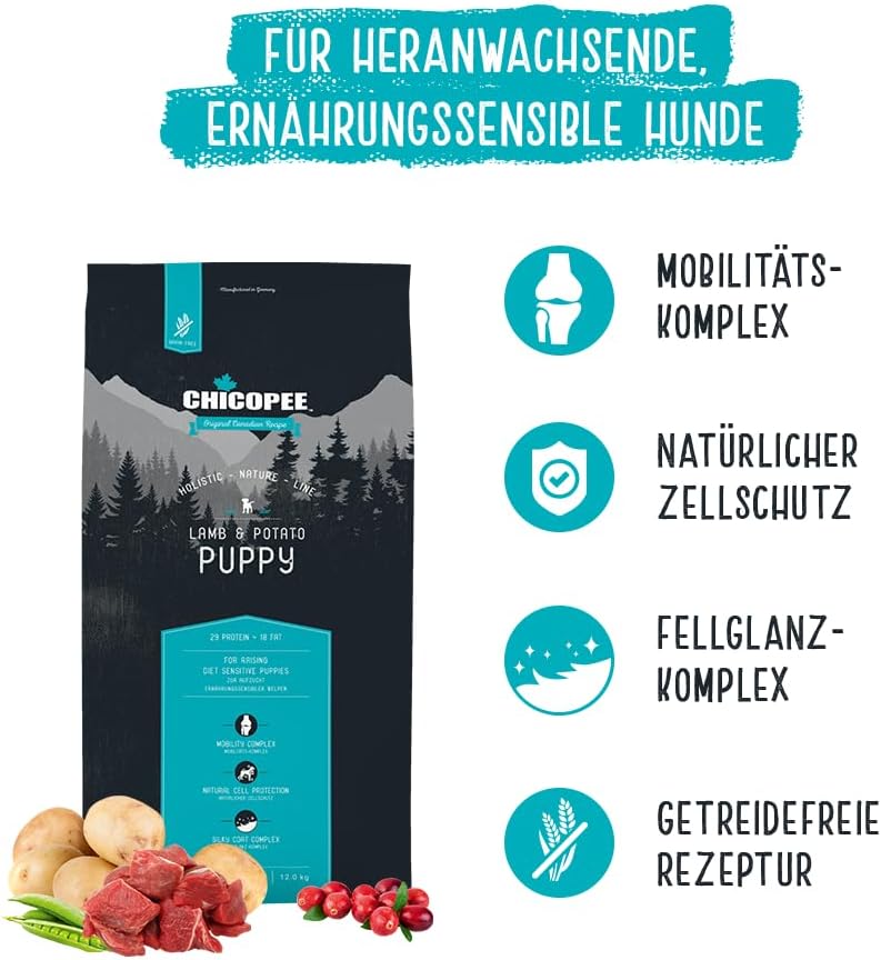 Thumbnail 1 de Chicopee Holistic Nature Line Puppy Hundefutter trocken mit Lamm & Kartoffel (getreidefrei, Monoprotein) – 2 kg