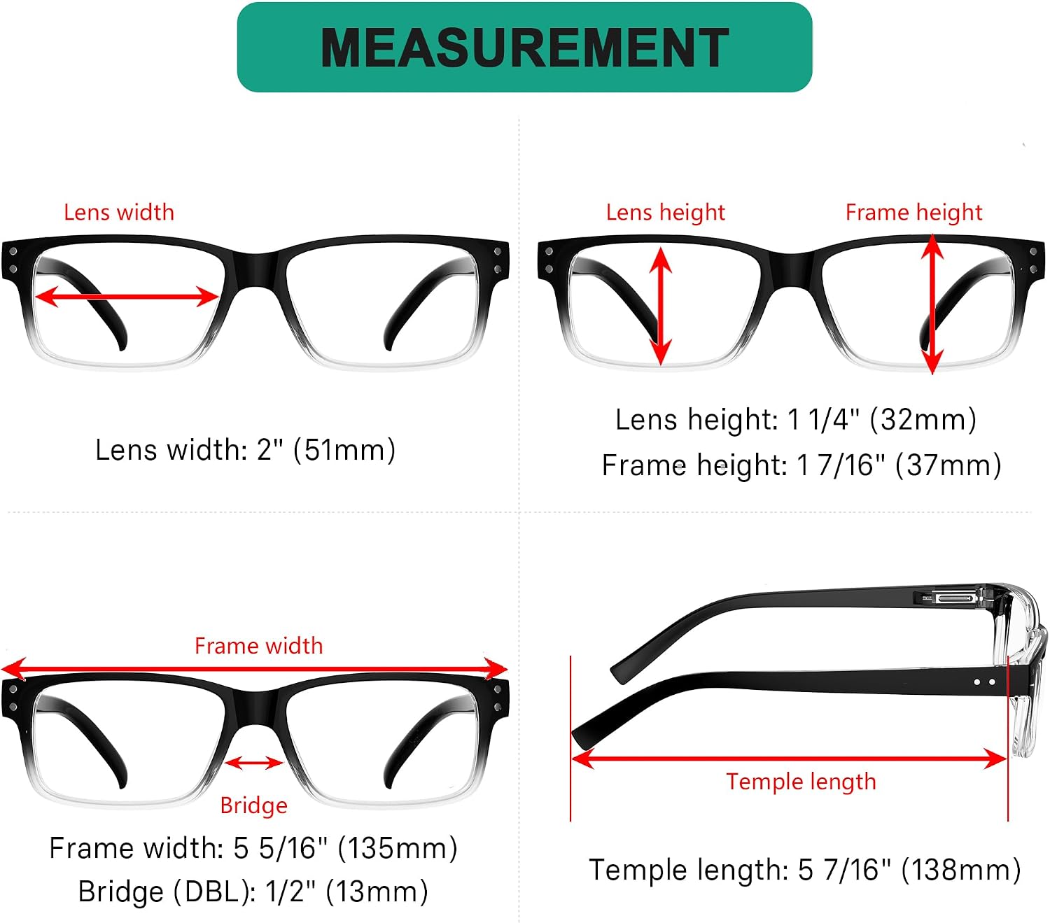 Detalle 1 de Eyekepper Lesebrille mit Federscharnier 5er Set