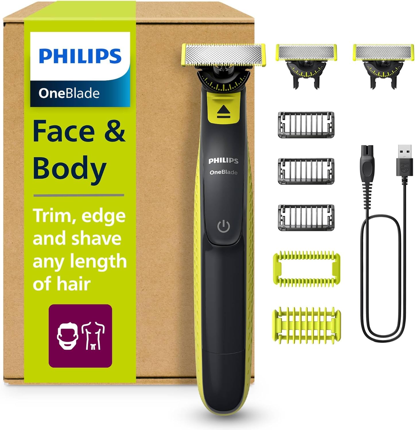 Detalle de Philips OneBlade 360 regolabarba 12.000 mov/min 🪒