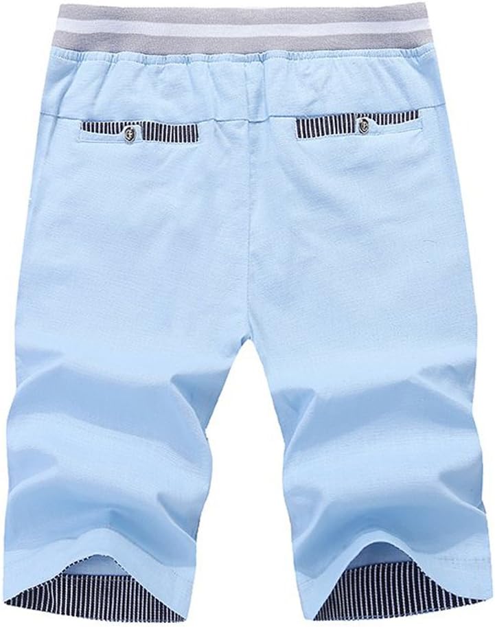 Detalle 2 de Tansozer Men's Classic-Fit Shorts with Drawstring Waist and Pockets