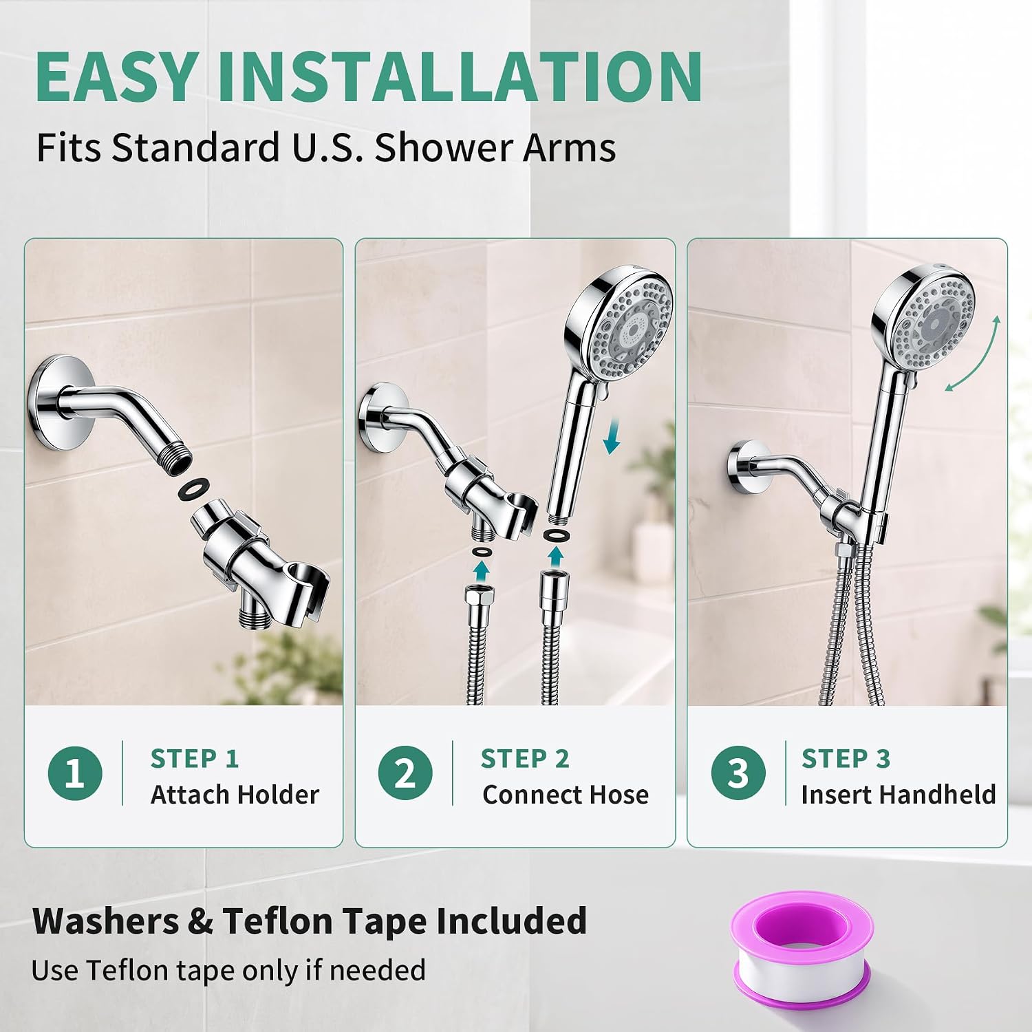 Detalle 1 de SunCleanse Filtered Handheld Shower Head, Chrome