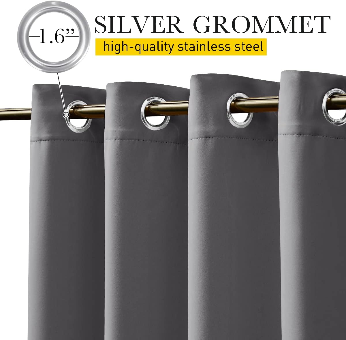 Thumbnail 1 de NICETOWN Outdoor Curtains, 52 x 108 Inches