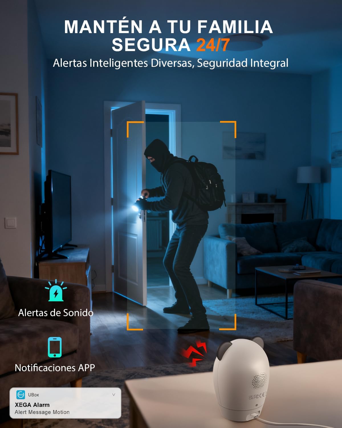 Thumbnail 4 de Xega 4G Cámara Vigilancia Interior 2K