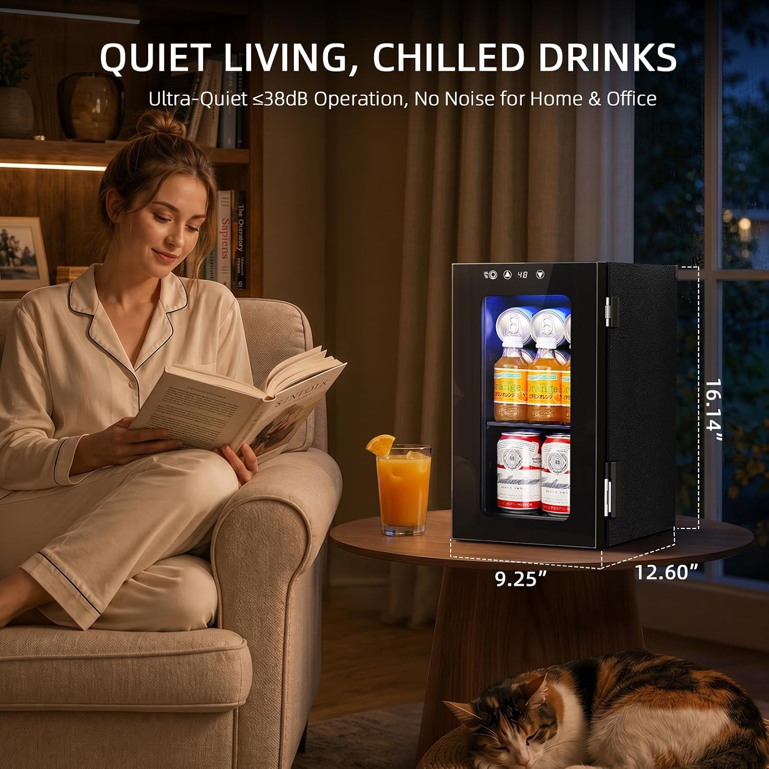 Thumbnail 6 de Antarctic Star JC-10UEX-F 10L Beverage Mini Fridge with Digital Temperature Control