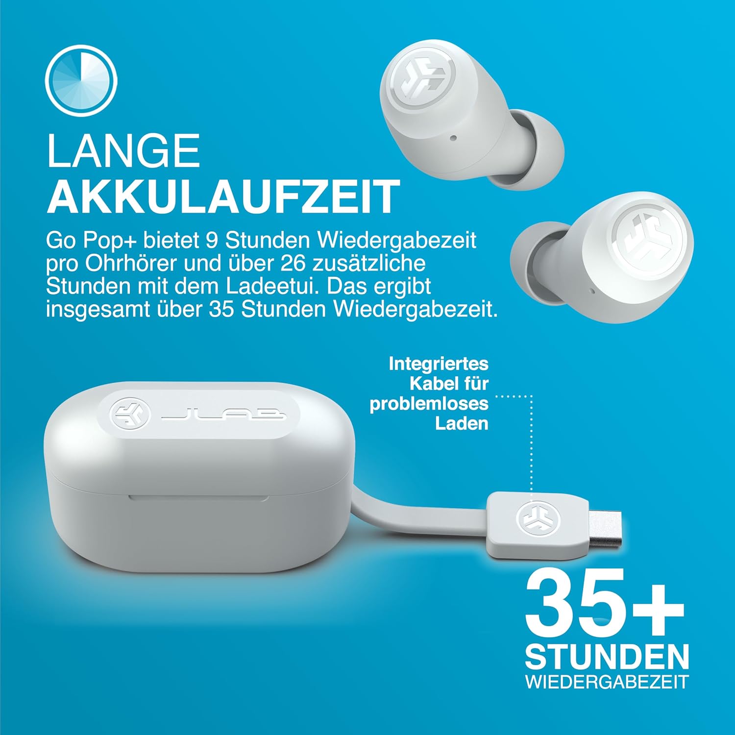 Thumbnail 5 de JLab Go Air Pop+ True Wireless Kopfhörer
