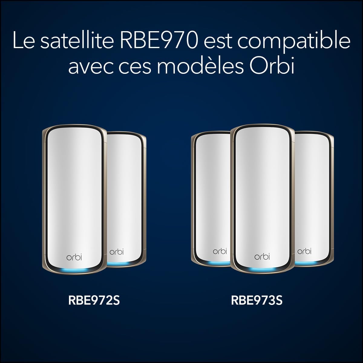 Detalle de NETGEAR Orbi série 970 WiFi 7 Mesh 27 Gbit/s