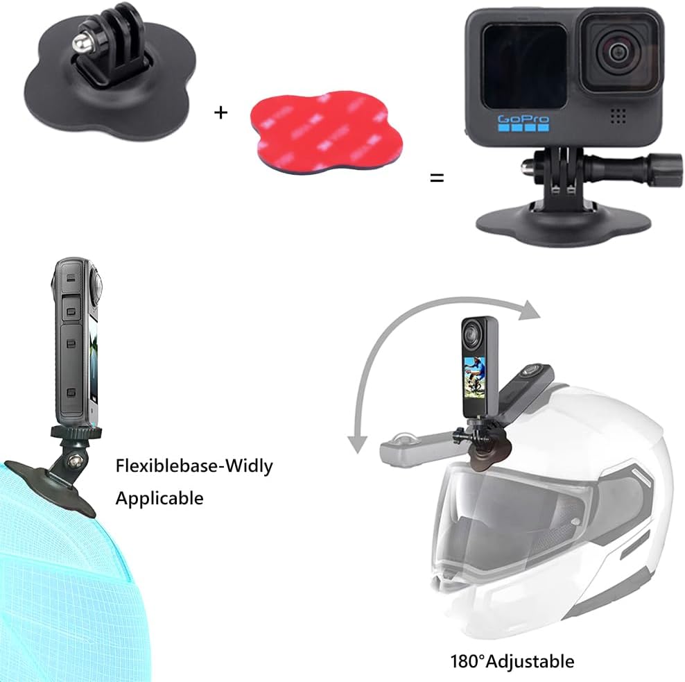 Detalle 2 de YEHOLDING Supporto adesivo flessibile per action cam