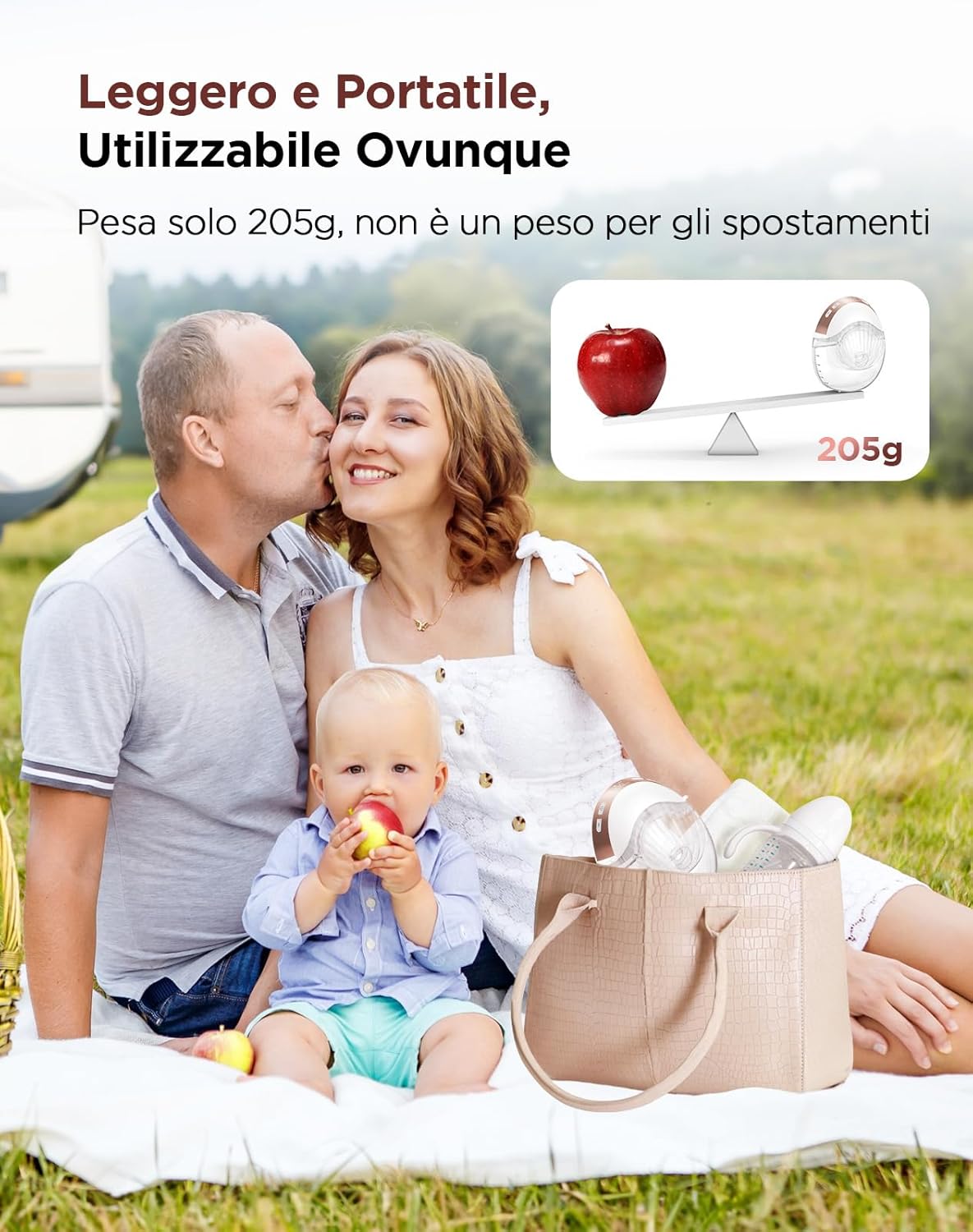 Detalle 2 de Haokoo Tiralatte Elettrico Indossabile: tiralatte portatile, silenzioso e discreto