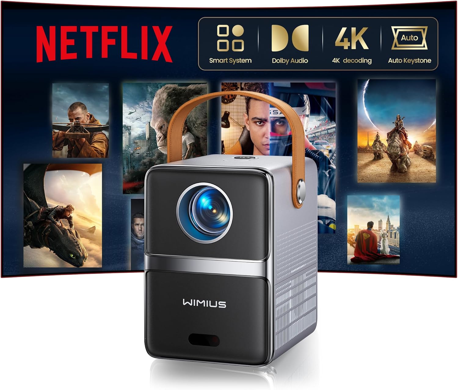 Detalle de Mini Beamer 4K P61 PRO Full HD 1080P