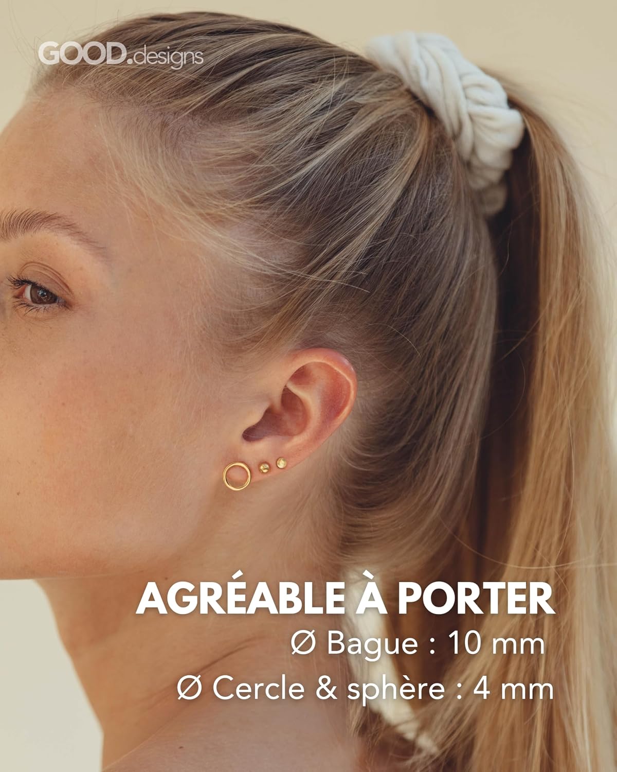 Thumbnail 4 de Boucles d'oreilles cercle 3 paires