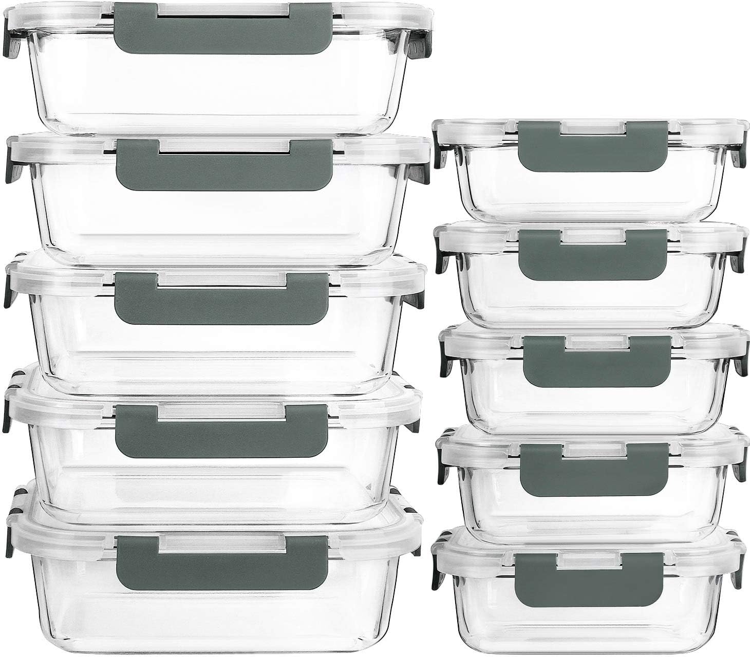 Detalle de MCIRCO Glass Meal Prep 10-Pack ๐ฑ