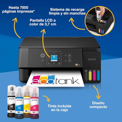 Detalle de Epson EcoTank ET-2922: impresión sin complicaciones para hogares dinámicos