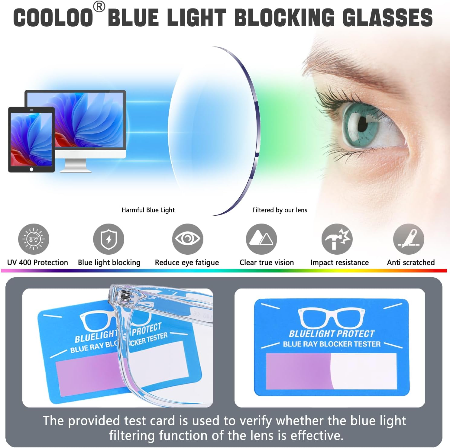Detalle 2 de COOLOO Blue light glasses TR90