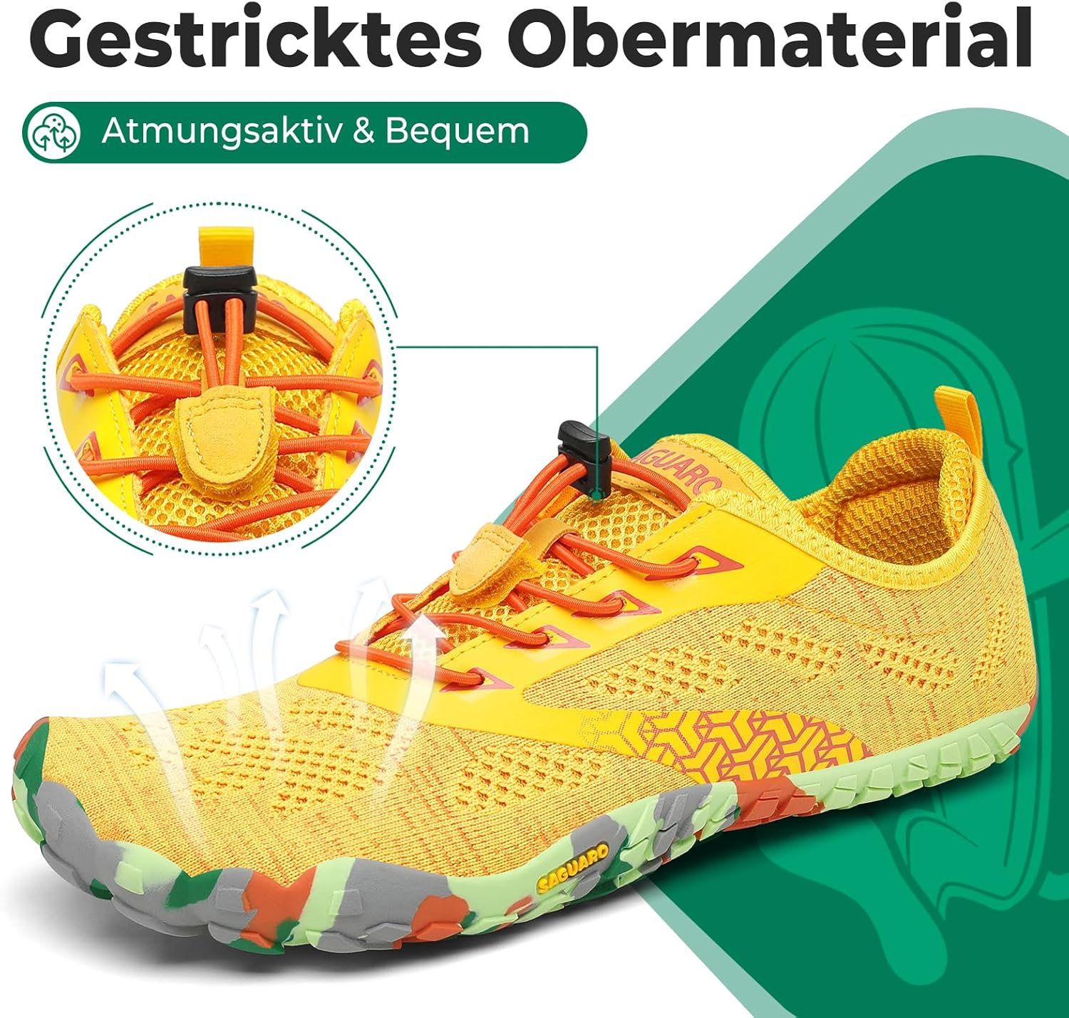Thumbnail 2 de SAGUARO Knit Barfußschuhe rutschfest – Zero-Drop, 360° faltbar, Größe 36–48