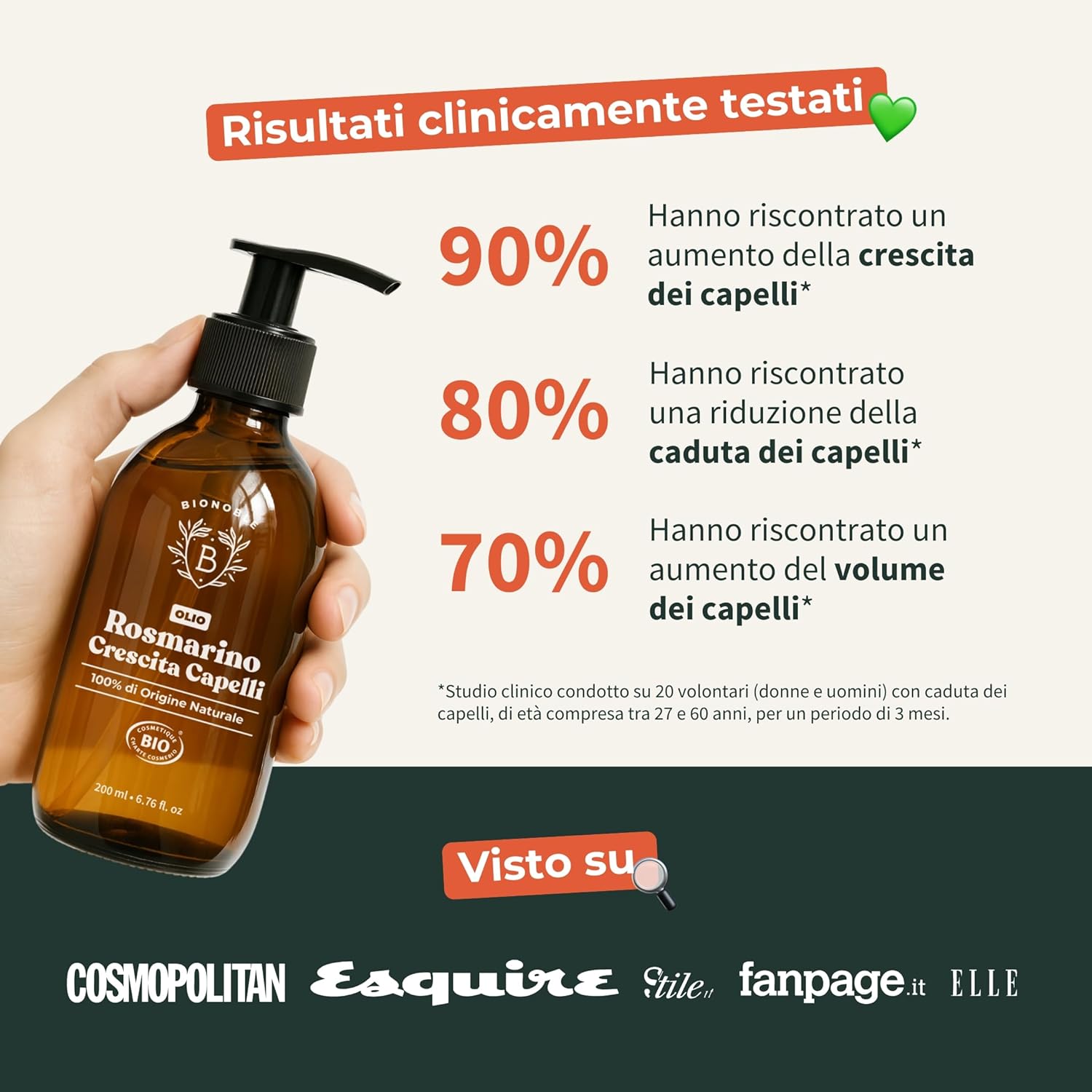 Thumbnail 6 de BIONOBLE Olio di Rosmarino per Capelli Bio 50 ml