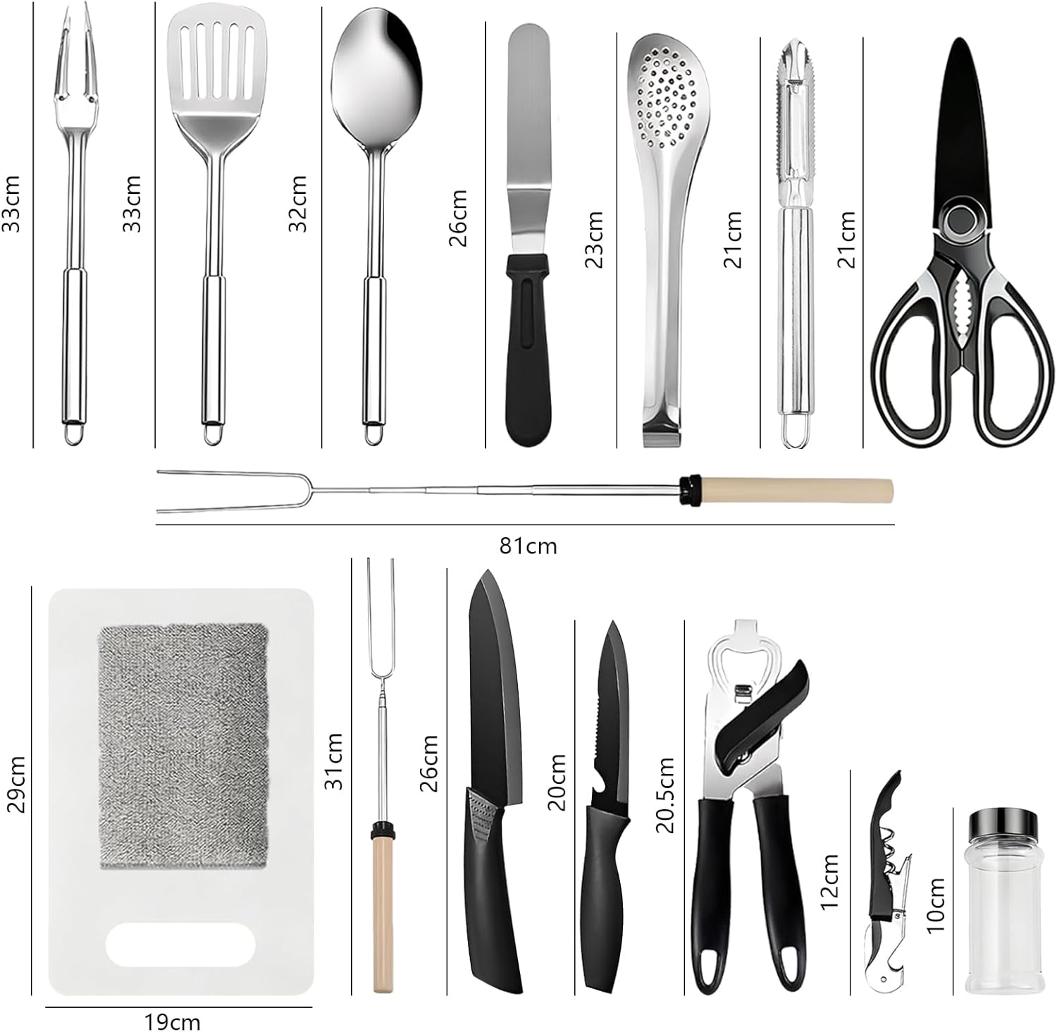 Thumbnail 3 de Houbobo 18-Piece Portable Camping Cooking Set