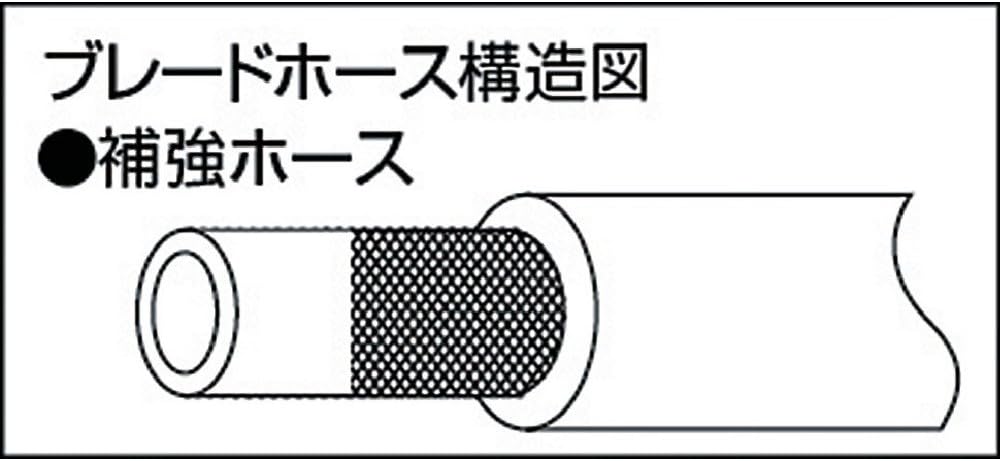 Detalle 2 de トラスコ中山 TRUSCO TB-611D100 ブレードホース 6×11mm 100m・使用圧力1.0MPa